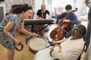 Manchester Camerata working in a care home