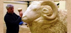 Stone Carving at Manchester Monastery