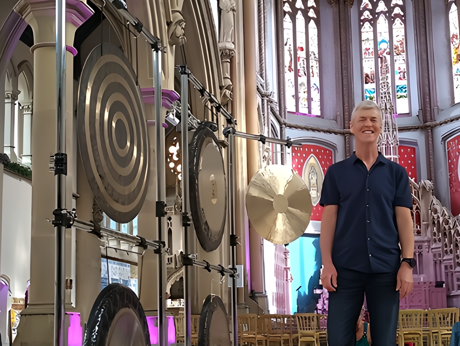Gong bath at the Monastery Manchester
