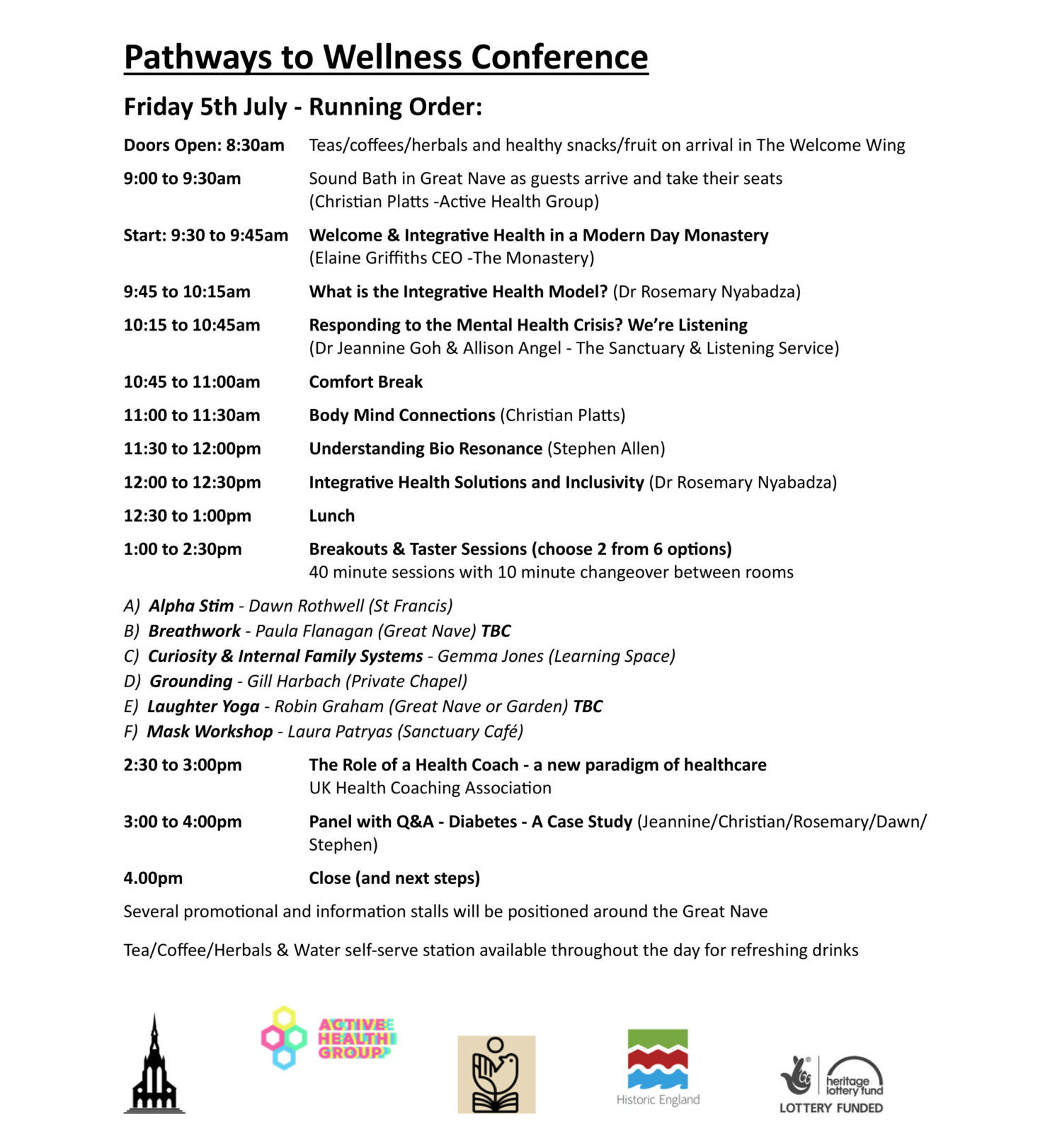 Pathways to wellness programme